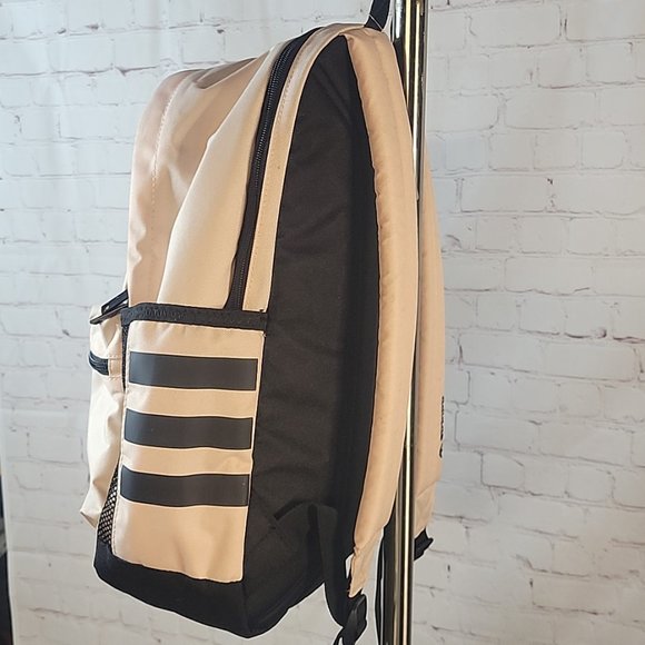 NWT TECH FRIENDLY Adidas Originals Base Laptop Backpack - Pink Tint/Black - Picture 6 of 13